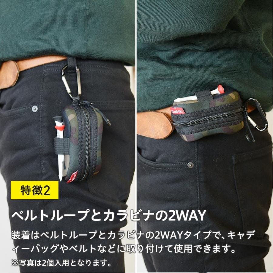LITE（ライト） ゴルフボールケース ティーホルダー付きボールケース
