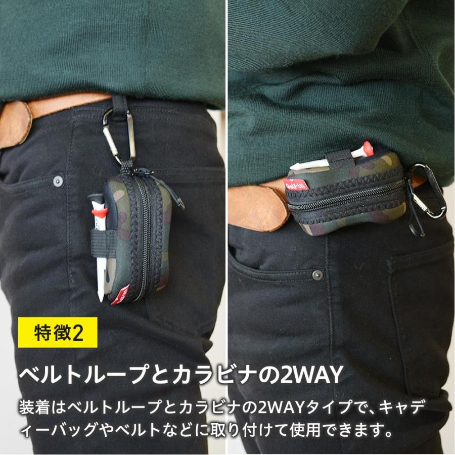 LITE（ライト） ゴルフボールケース ティーホルダー付きボールケース