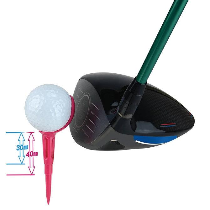 ゴルフ ティー ノンスライスティー スライス フック防止 段付き フェアウェイキープ率 アップ 30mm 40mm expoint01 | Golf it! | 04