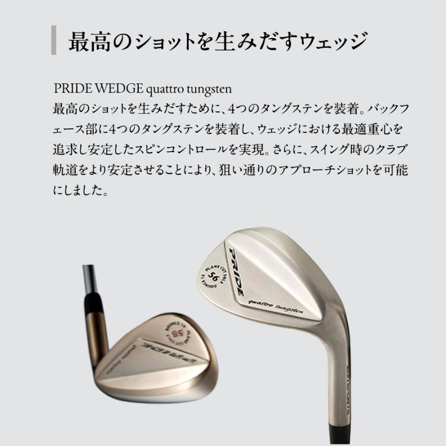 ウェッジ メンズ クラブ ゴルフクラブ スピン wedge PRIDE イオン