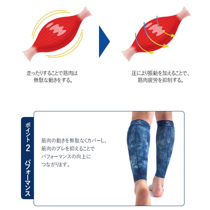 藍染 着圧 スポーツゲイター ふくらはぎ サポーター ゼロフィット