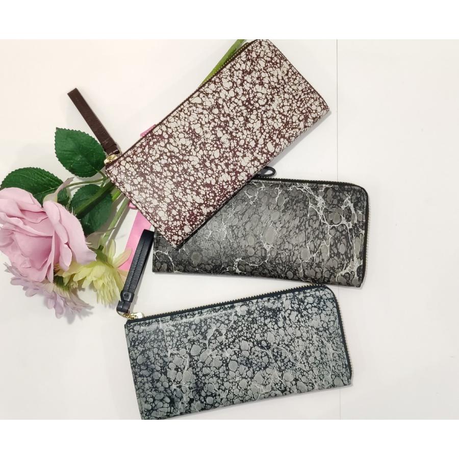 財布 長財布 本革 日本製 日本産 お財布 さいふ ウォレット 本革 墨流し L字ファスナー 職人 手作り 粋 Sui プレゼント 特価 セール 30 オフ アウトレット Sumi001 Noblesse Oblige 通販 Yahoo ショッピング