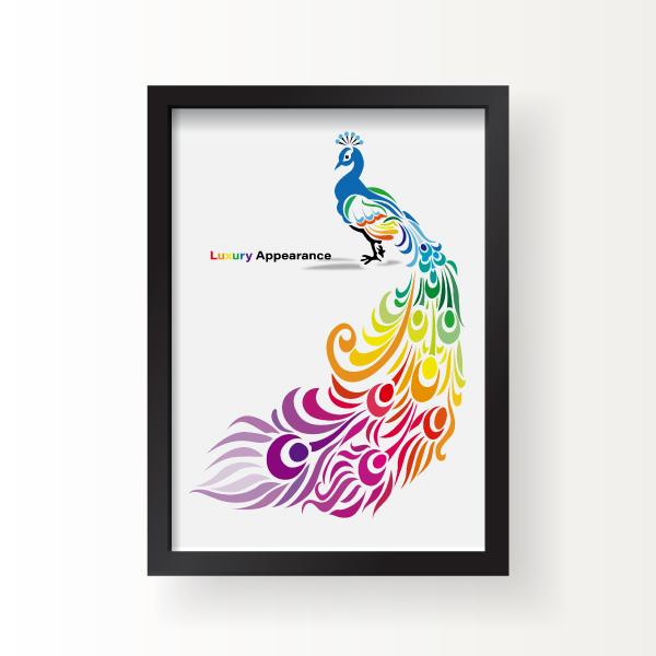 孔雀 虹 イラスト インテリア アート ポスター おしゃれ 玄関 雑貨 一人暮らし 北欧 韓国 大きい A1 A3 B2 Animal 14 備品販促二郎 通販 Yahoo ショッピング