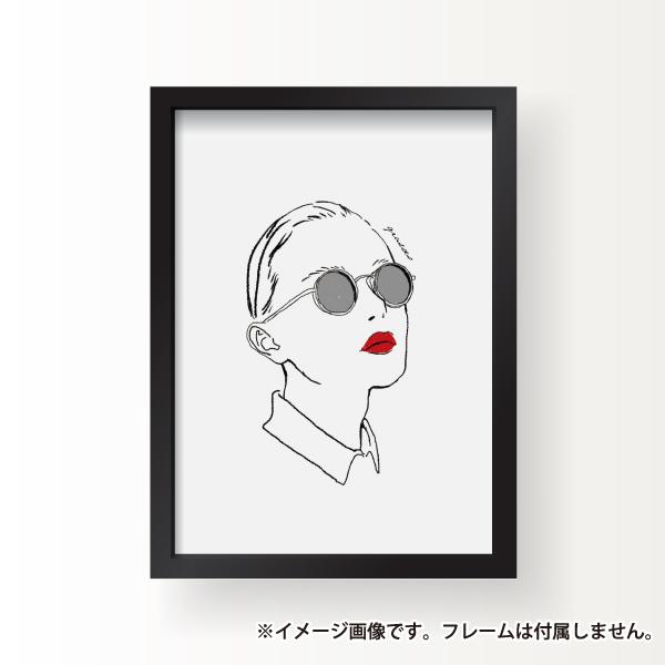 サイズ オールバックメガネ イラスト インテリア アート ポスター 壁掛け シンプル おしゃれ 北欧 韓国 雑貨 Illustration 02 Soyumoa ソユモア 通販 Yahoo ショッピング