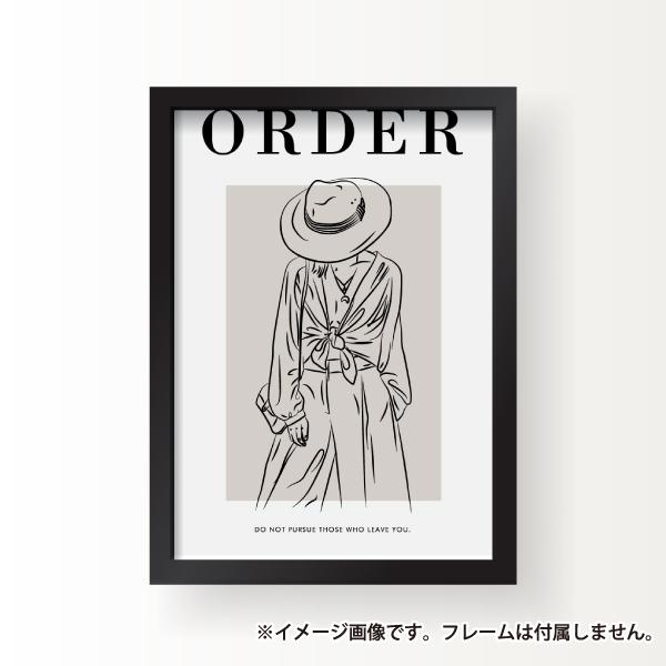 Order イラスト インテリア アート ポスター おしゃれ 玄関 雑貨 一人暮らし 北欧 韓国 大きい A1 A3 B2 Illustration 29 備品販促二郎 通販 Yahoo ショッピング