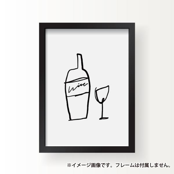 サイズ Brush Wine ワインバー バル リストランテ トラットリア ビストロ イラスト インテリア アート ポスター 壁掛け シンプル おしゃれ 北欧 韓国 雑貨 Illustration 35 Soyumoa ソユモア 通販 Yahoo ショッピング