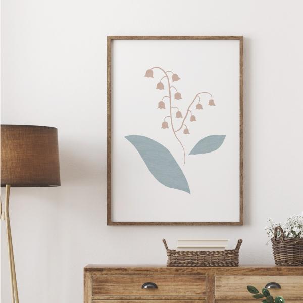 スズラン すずらん イラスト インテリア アート ポスター おしゃれ 玄関 雑貨 一人暮らし 北欧 韓国 大きい A1 A2 A3 B2 B3 Plant 37 A3 備品販促二郎 通販 Yahoo ショッピング