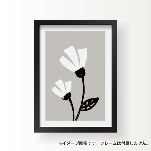 白い花の恋人 花 植物 モノトーン モノクロ インテリア アート ポスター おしゃれ 玄関 雑貨 一人暮らし 北欧 韓国 大きい A1 A3 B2 Plant 43 備品販促二郎 通販 Yahoo ショッピング