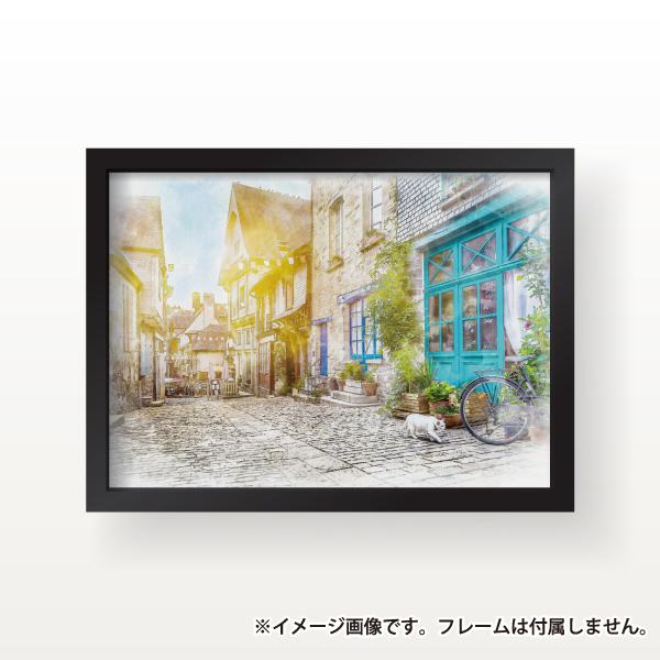 風景 夕暮れ 猫 ヨーロッパ レトロ風 水彩風 インテリア アート ポスター おしゃれ 玄関 雑貨 一人暮らし 北欧 韓国 大きい A1 A3 B2 Scenery 08 A3 備品販促二郎 通販 Yahoo ショッピング