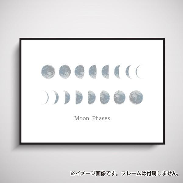 ポスター インテリア サイズ 月 Moon Phases モノクロ 満月 三日月 おしゃれ雑貨 一人暮らし 大きい 北欧風 インテリアアートポスター Scenery 11 備品販促二郎 通販 Yahoo ショッピング