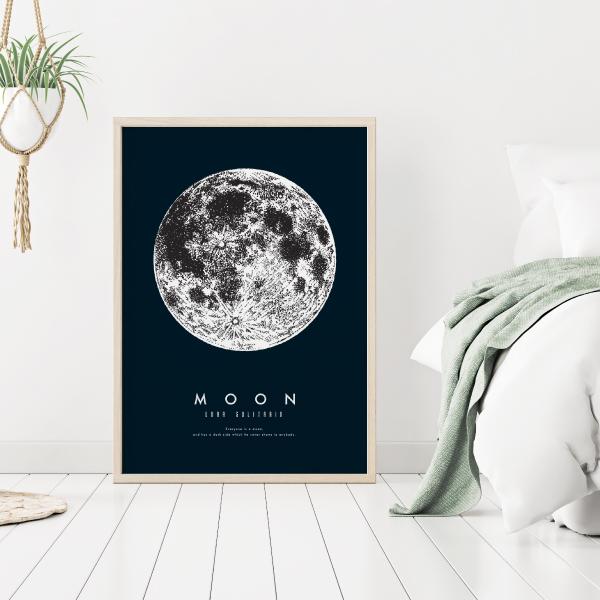 月 満月 モダン モノクロ シンプル ムーン インテリア アート ポスター おしゃれ 玄関 雑貨 一人暮らし 北欧 韓国 大きい A1 A3 B2 Scenery 14 A3 備品販促二郎 通販 Yahoo ショッピング