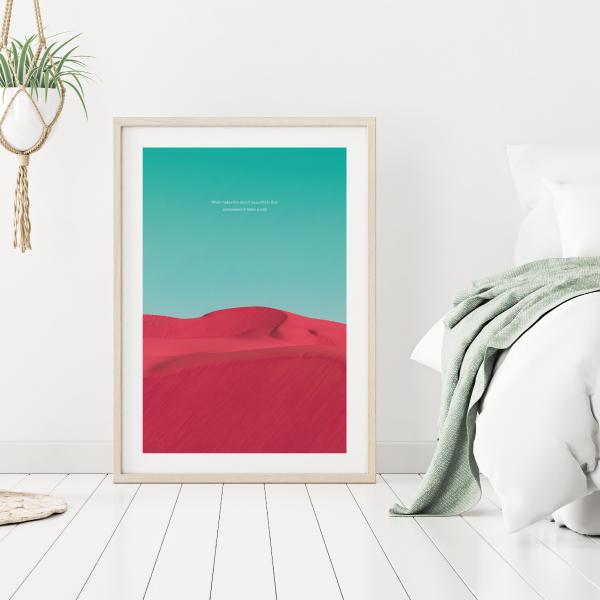 砂漠 風景 ピンク 写真 フォト インテリア アート ポスター おしゃれ 玄関 雑貨 一人暮らし 北欧 韓国 大きい A1 A3 B2 Scenery 25 A3 備品販促二郎 通販 Yahoo ショッピング