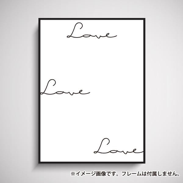 Love モノクロ 白黒 シンプル タイポグラフィ 文字 英語 おしゃれ 模様替え 雑貨 一人暮らし おうち時間 北欧 B2サイズ 大きい Typography 06 B2 備品販促二郎 通販 Yahoo ショッピング