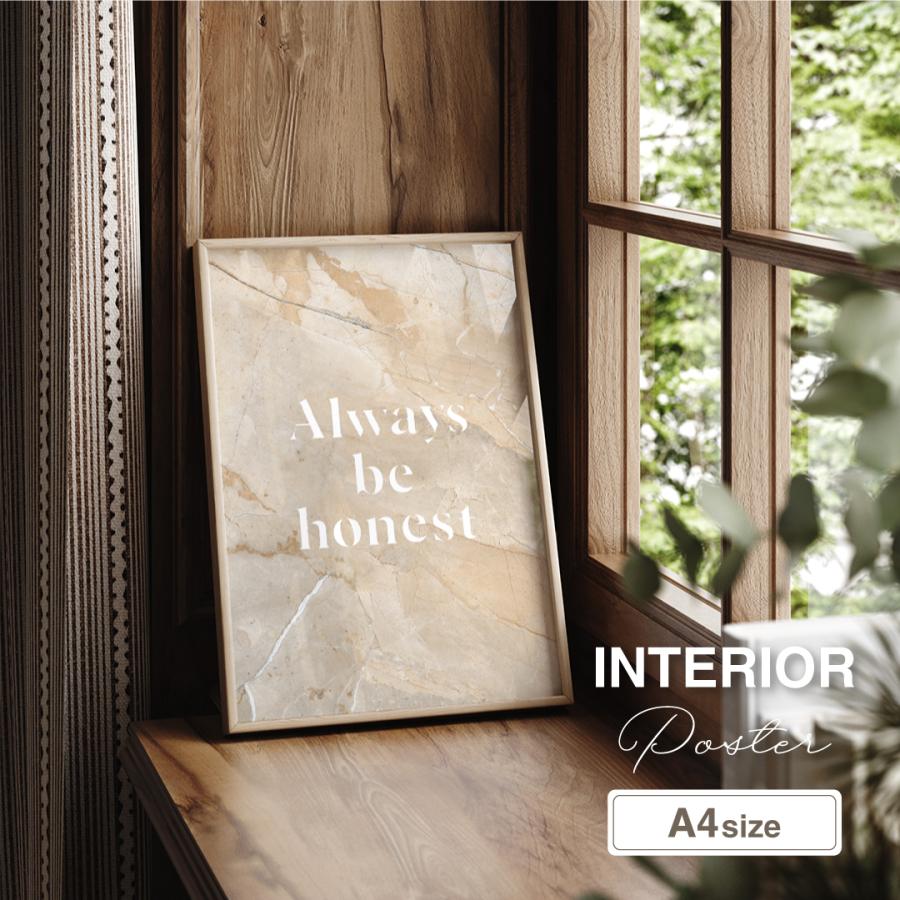 A4サイズ Always be honest 文字 英語 インテリア アート A4サイズ Always be honest 文字 英語 インテリア アート