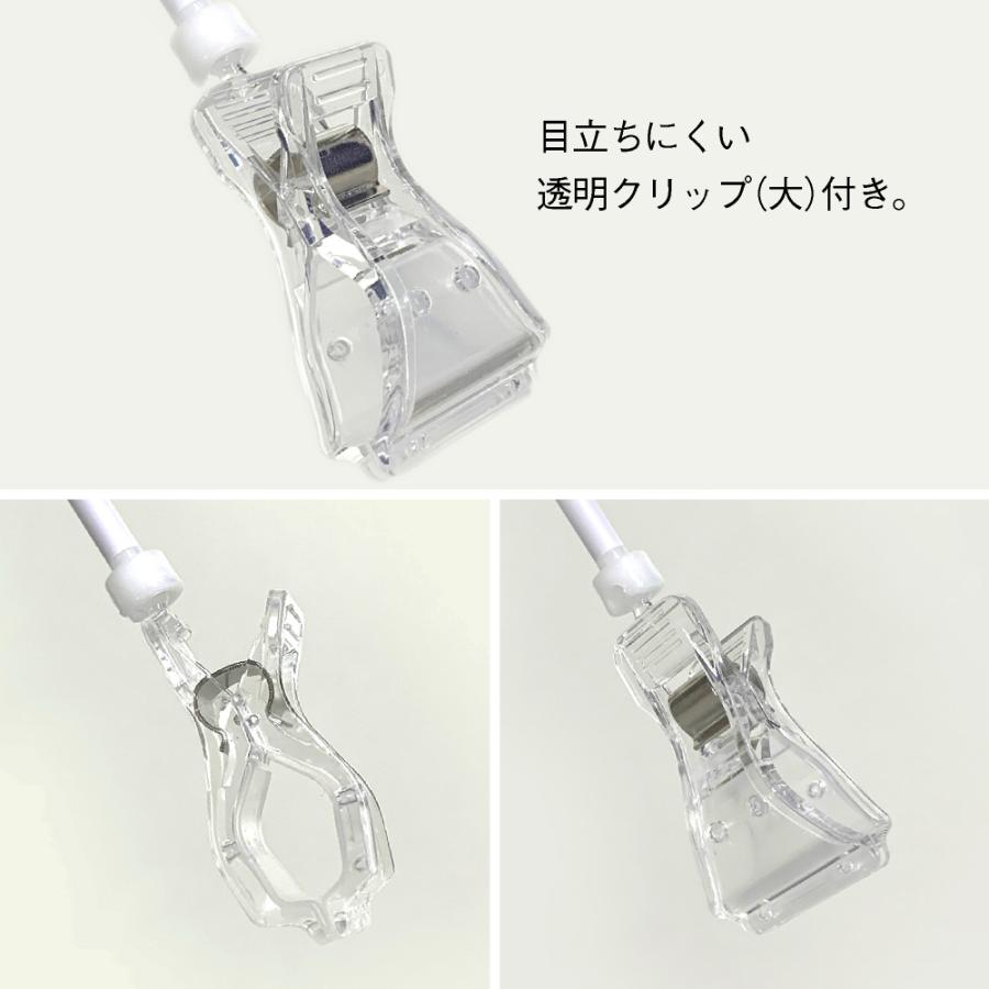のぼり屋工房 ミニのぼり用ポール （Sサイズ用） 白パイプ+透明