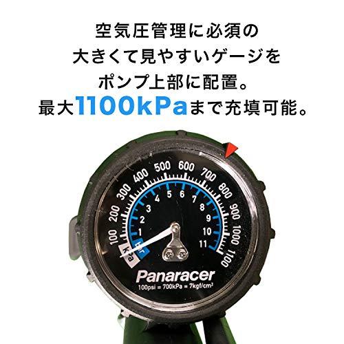 パナレーサー(Panaracer) 空気入れ ポンプ ワンタッチポンプ 空気圧ゲージ付 英｜noboru-store｜07