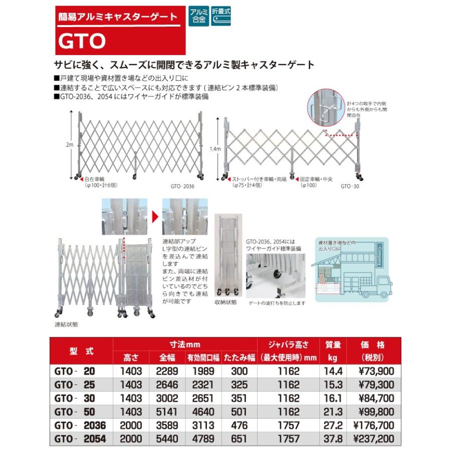 高い素材 ピカ Pica 簡易アルミキャスターゲート Gto 50 全幅 5141mm 高さ 1403mm 送料無料 Zoetalentsolutions Com