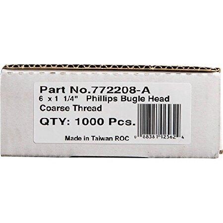 バーゲンセール Makita 772208-A No. 6 by 1-1/4-Inch Coarse Thread Drywall Screw (1，000 per Box)