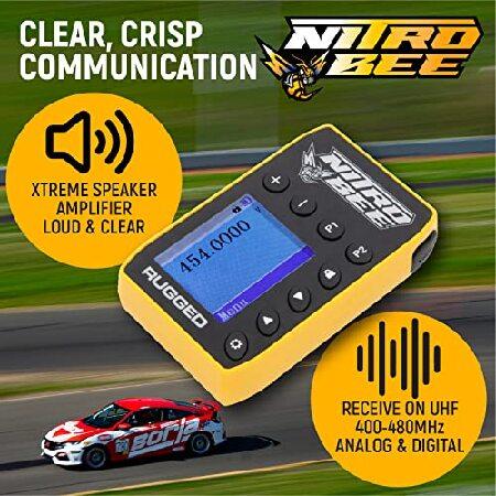 Rugged　Radios　Nitro-BEE-X　Single　Channel　UHF　Communications　Electronics　Race　for　Receiver　Clip　Racing　Features　and　Lock　Belt　Radios　Channel　Spo　Free
