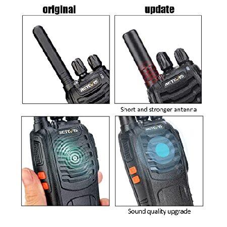 Retevis　H-777　Way　Long　Pack)　Base(Black,　Talkies　Range,　20　Two　Walkie　Adults　Way　Free　Hand　Charging　Radios　with　Radios,　Walkie　Talkies　Rechargeable