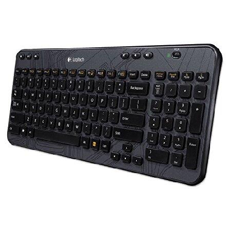 大きな取引 K360 Wireless Keyboard for Windows， Black