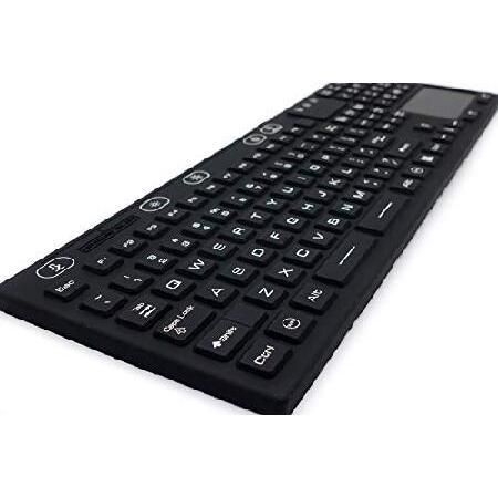 DSI LED Backlit Waterproof Keyboard with Touchpad IP68 Rugged Industrial Silicone JH-IKB110BL｜nobuimport｜05