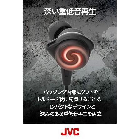 JVC カナル型イヤホン XXシリーズ ハイレゾ対応 重低音 ブラック HA-FX99X-B 
