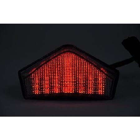 アウトレットオーダー TOPZONE LED Brake Taillight Integrated Turn Signal For Triumph 2006-2012 Tiger 1050 ＆ SE;2004-2007 Speed Triple， ALL Sprint ST 1050(Smoke Color)