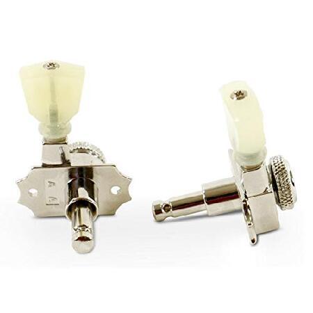 Kluson Revolution 3X3 Locking Tuners, Keystone Buttons - NICKEL｜nobuimport｜03