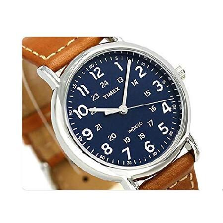 Timex メンズ ウィークエンダー 40mm 腕時計 タン/ブルー。｜nobuimport｜04