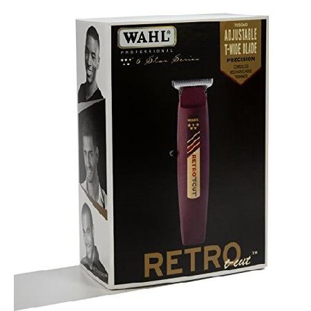 正規品代理店 Wahl Professional 5-Star Cordless Retro T-Cut Trimmer with 60 Minute Run Time for Professional Barbers and Stylists - Model 8412