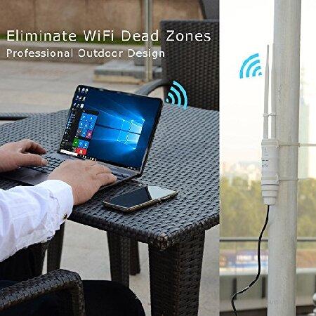 超安い  WAVLINK WiFi Router Extender，AC600 Home Router Outdoor WiFi Access Point High Power Dual Band 2.4+5G 600Mbps Wireless Router/AP/Wi-Fi Range Extender 3