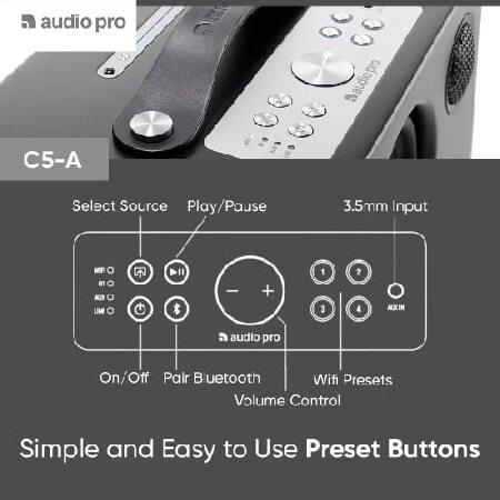 Audio Pro Addon C5A Smart Speaker | Alexa Built-in, Smart Home Speaker | Multiroom, High Fidelity, Compact, Wireless Bluetooth Speaker | Also Good for｜nobuimport｜06