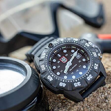 Luminox メンズ 腕時計 Scott Cassell ディープダイブ 1551: 45mm ブラックディスプレイ ステンレススチール ケースバック 300 M 防水｜nobuimport｜05