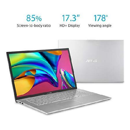 ASUS VivoBook 17 F712DA Thin and Light Laptop, 17.3” HD+, Intel Core i5-8265U Processor, 8GB DDR4 RAM, 128GB SSD + 1TB HDD, Windows 10 Home, Transpar｜nobuimport｜02