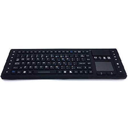 DSI RF Wireless Keyboard with Touchpad IP67 Waterproof Silicone Black TBK104｜nobuimport｜03