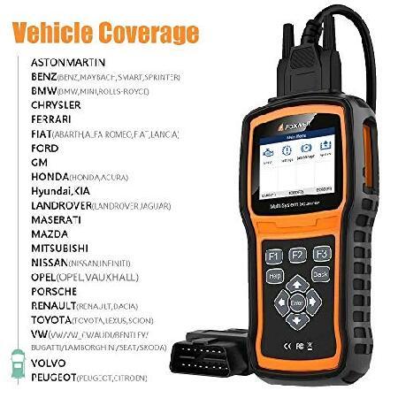 FOXWELL NT530 ボルボ マルチシステム OBD2 診断スキャナー 読み取り消去エラーコード