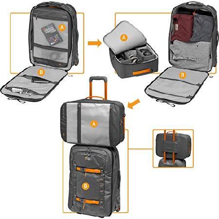 当店売れ筋入荷 Lowepro ウィスラー RL400AW II ローラーバッグ ブラック 33L レインカバー付 LP37280-PWW グレー/オレンジ