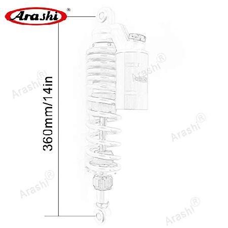 即購入可★ Arashi 360mm 汎用 リアサスペンションショックアブソーバートライアンフ 2007-2015 SE 2009-2015/Scrambler 2006-2015/Thruxton 900 2005-2016 オートバイアク 【BC7773514274】(27896円)