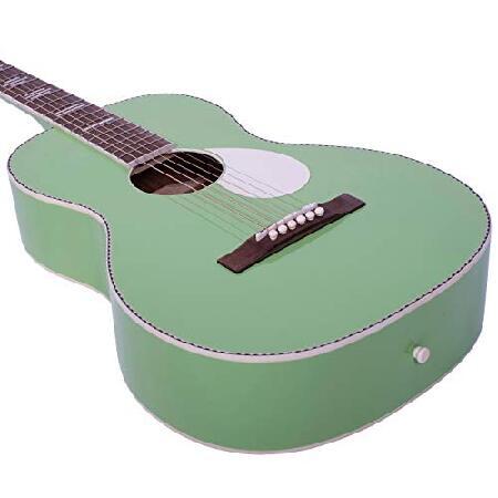 Recording King 6 String Acoustic Guitar, Right, Revolution Green (RPS-7-GN)｜nobuimport｜02