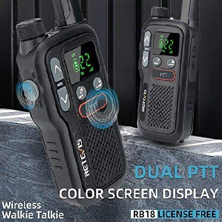 Retevis　RB18　Walkie　for　Talkies　Two　with　Talkie　Rechargeable,　Small　Way　Earpieces,　Dual　Adults,　PTT,　for　Walkie　Way　Radio　Portable　Radio　Range　Long