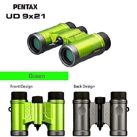 PENTAX 双眼鏡 UD 9x21 グリーン。明るくクリアな視界、ルーフプリズム付きのコンパクト軽量ボディ、フルマルチコーティング光学が優れた画像パフォーマンスを提｜nobuimport｜03