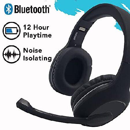 お買い得商品 Maxell Bluetooth 5.0 Over Ear Headset with Boom Mic， Sound for Home Office use， Online Classes， Teams， and Zoom Meetings - Black