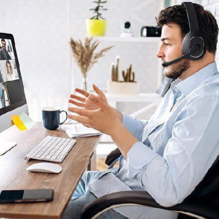 お買い得商品 Maxell Bluetooth 5.0 Over Ear Headset with Boom Mic， Sound for Home Office use， Online Classes， Teams， and Zoom Meetings - Black