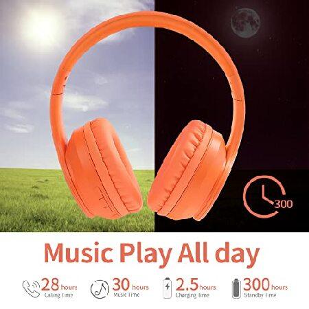 買い早割 LOBKIN Wireless Bluetooth Headphones， Over-Ear Headphones with Built-in HD Mic，40H Playtime， Foldable Wireless and Wired Stereo Headphones for Gym/PC/