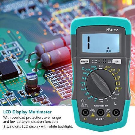 格安新品  Digital Multimeter HP4070D Multifunctional Multimeter Resistance Capacitance Inductance Transistor Meter Tester Backlight LCD Display