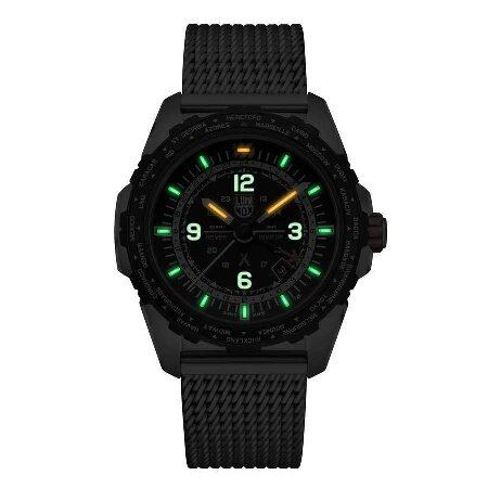 Luminox Bear Grylls GMT XB.3762 45mm ブラックダイヤル メッシュスチール スイス製 腕時計｜nobuimport｜02