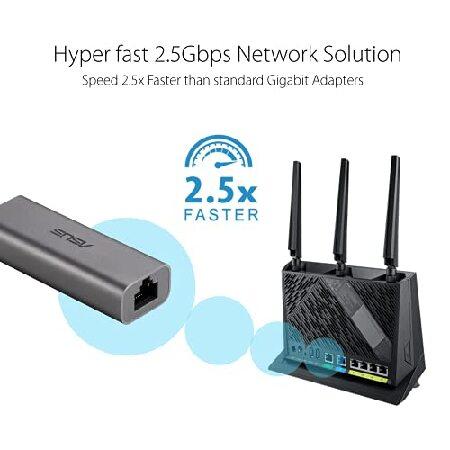 正規品の販売 ASUS 2.5G Ethernet USB Adapter (USB-C2500) Wired LAN Network Connection for Mac OS， Linux， Windows， Backward Compatible on 2.5G， 1G， 100Mbps， Ideal fo