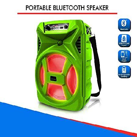 スペシャルショップ Technical Pro (Qty 2) 500 Watts Portable 8 Inch Bluetooth Speaker with Woofer ＆ Tweeter - Festival PA LED Speaker with Bluetooth/USB Card Inputs， ＆