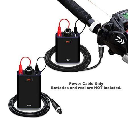 直売激安 BatPower 6.6FT Electric Reel Power Cable Compatible for Daiwa Tanacom 1000 750 500 Seaborg 500MJ Leobritz Power Cord Shimano Plays BeastMaster ForceMa